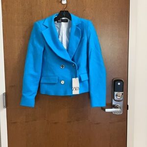 NWT blue Zara blazer